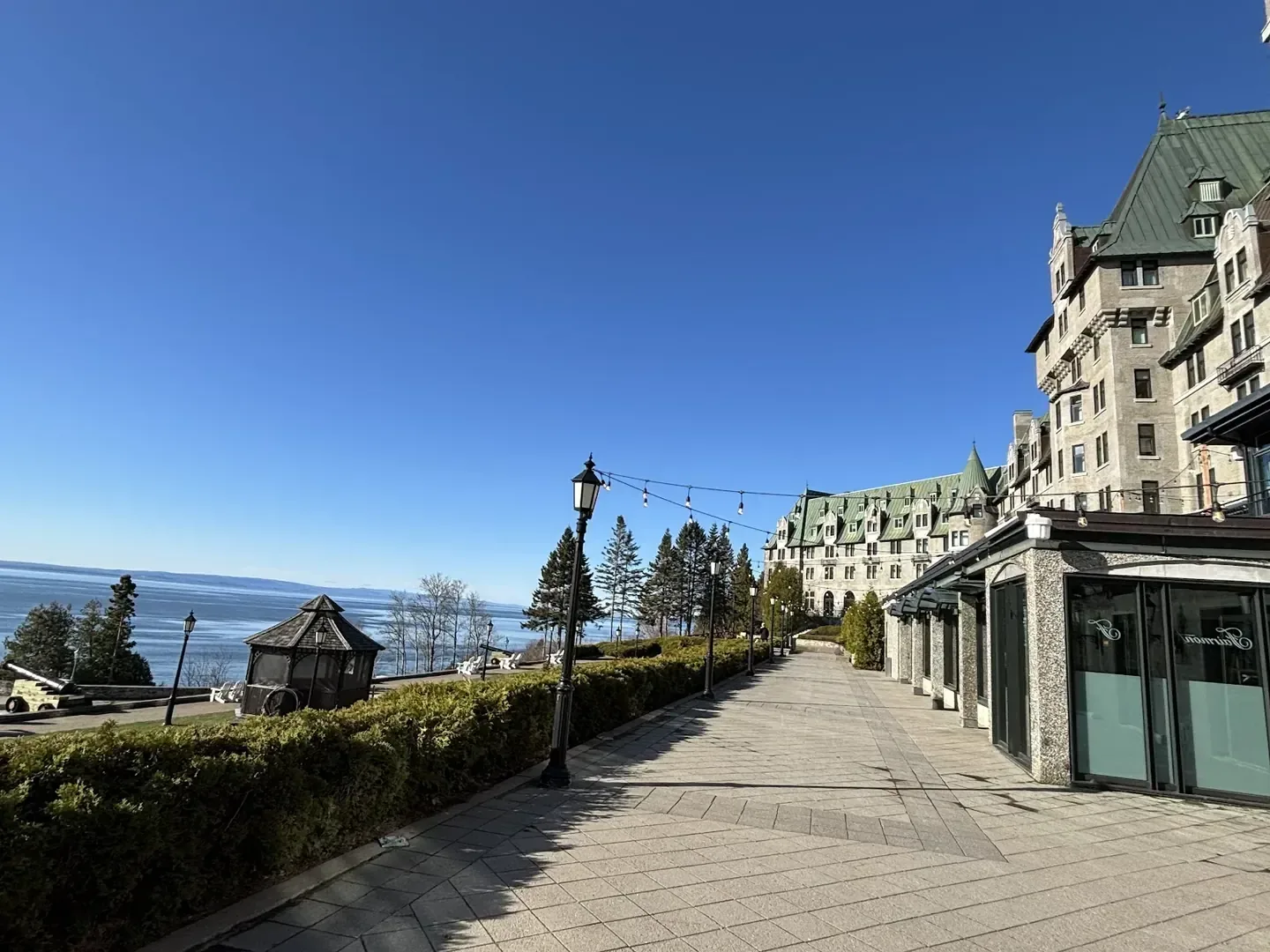 Riverside view at Fairmont Le Manoir Richelieu, La Malbaie
