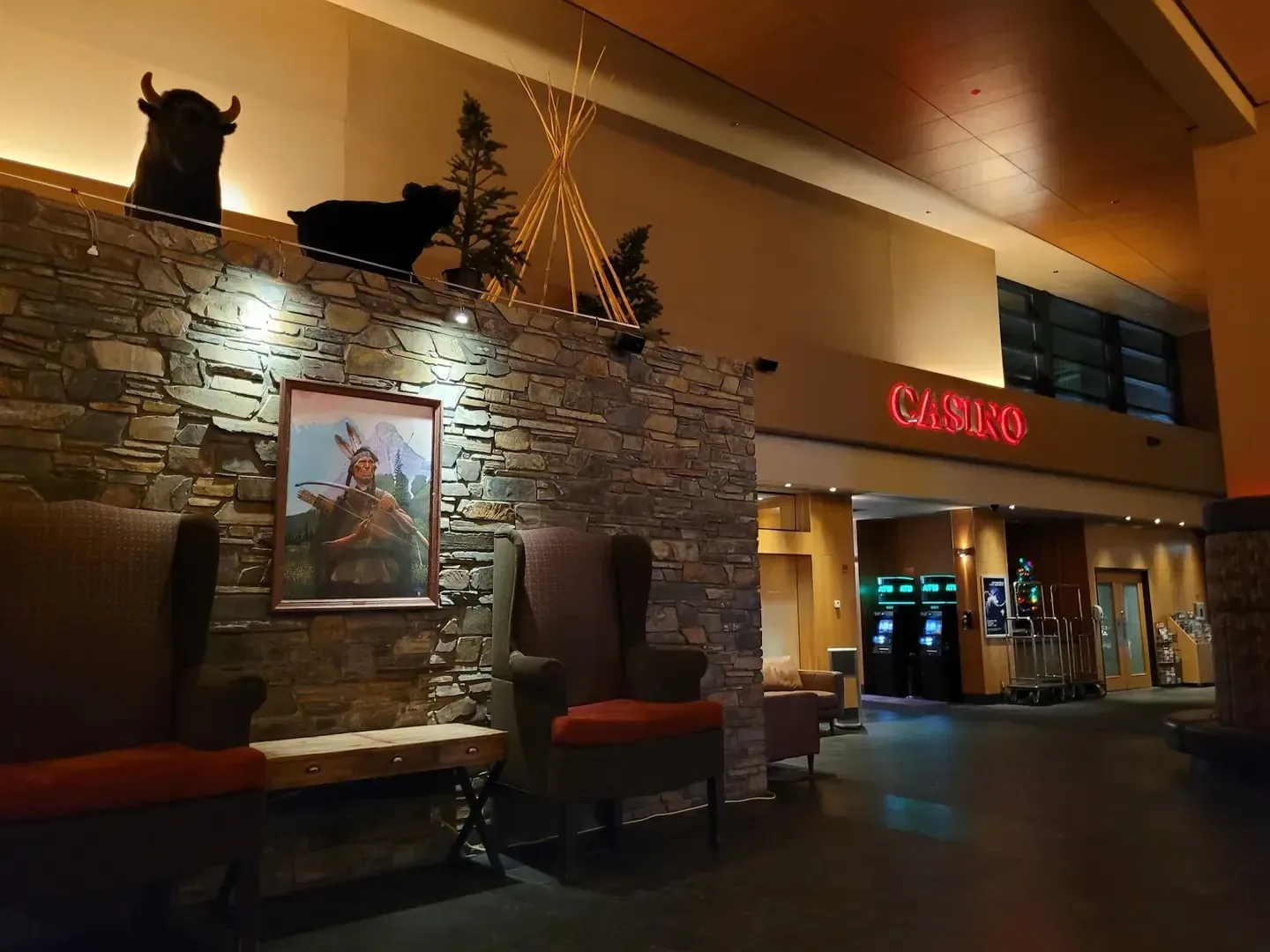 Mountain setting near Stoney Nakoda Resort & Casino, Kananaskis